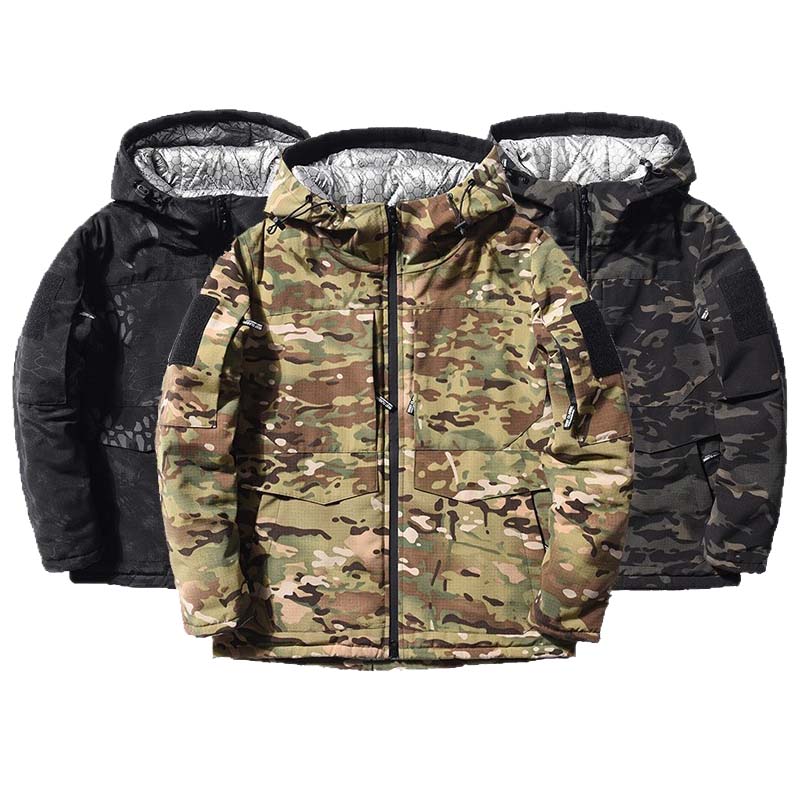 Outdoor Hunting Coat - Erkekler Isıtma Parkas Taktik Ceket Kış