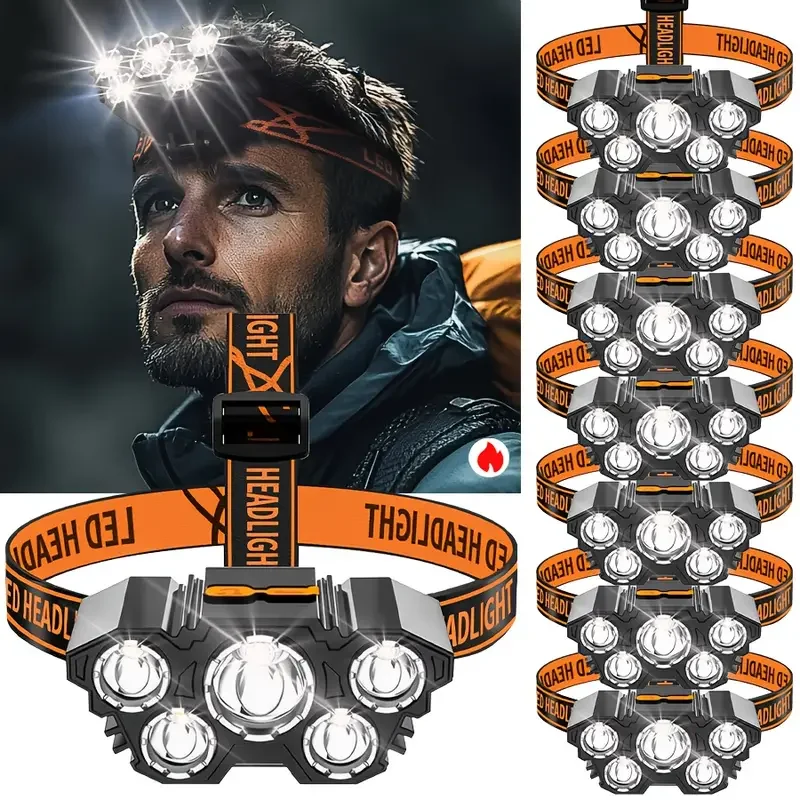 Hunting Fishing Outdoor - Dahili Pil ile Taşınabilir 5LED Dış