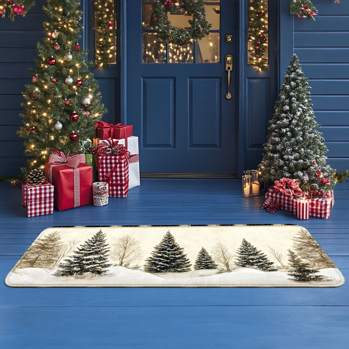 Kış Kar Avcılık Kulübesi Çam A - Hunting Outdoor Rug incelemesi ve fiyatı