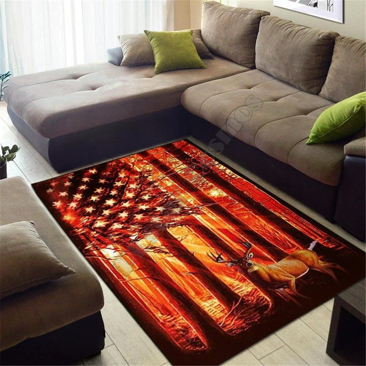Geyik Avı Alanı Halısı 3d bask - Hunting Outdoor Rug incelemesi ve fiyatı